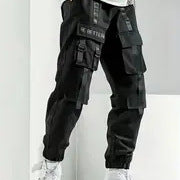 Herren Technische Utility-Cargohose mit Multifachtaschen, verstellbaren Gurtbändern & elastischen Saumbündchen Drune