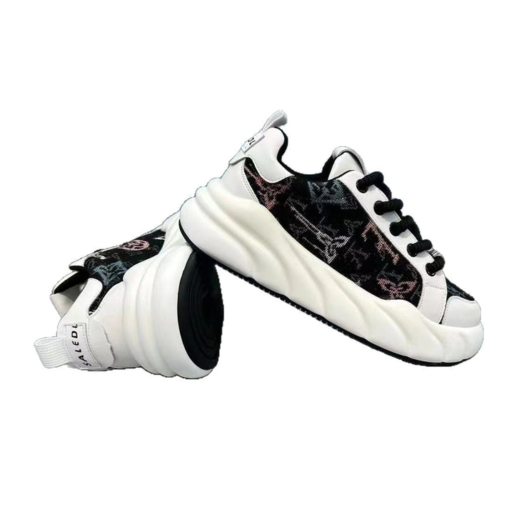 Damen Trendige Chunky Sneakers mit modischem Design und gepolsterter Sohle Drune