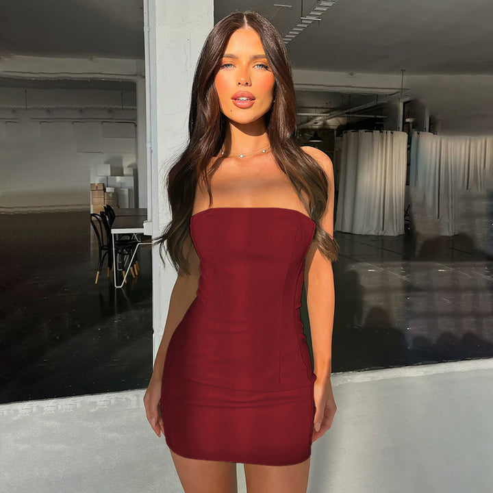 Damen figurbetontes Minikleid Drune