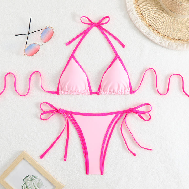 Damen Triangel-Bikini mit verspieltem Bindeband Drune