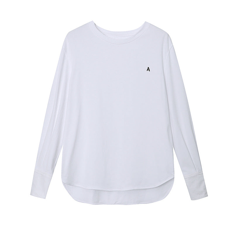 Damen Elegantes Langarmshirt mit weiten Manschetten Drune