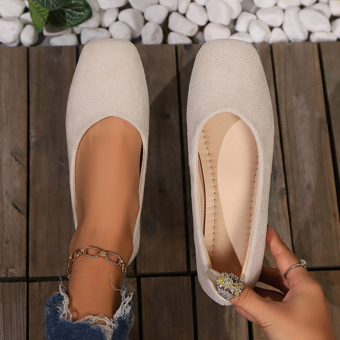 Damen Ballerinas Im Eleganten und Minimalistischen Design mit Anatomischer Fußbettung Drune