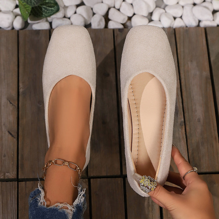 Damen Ballerinas Im Eleganten und Minimalistischen Design mit Anatomischer Fußbettung Drune