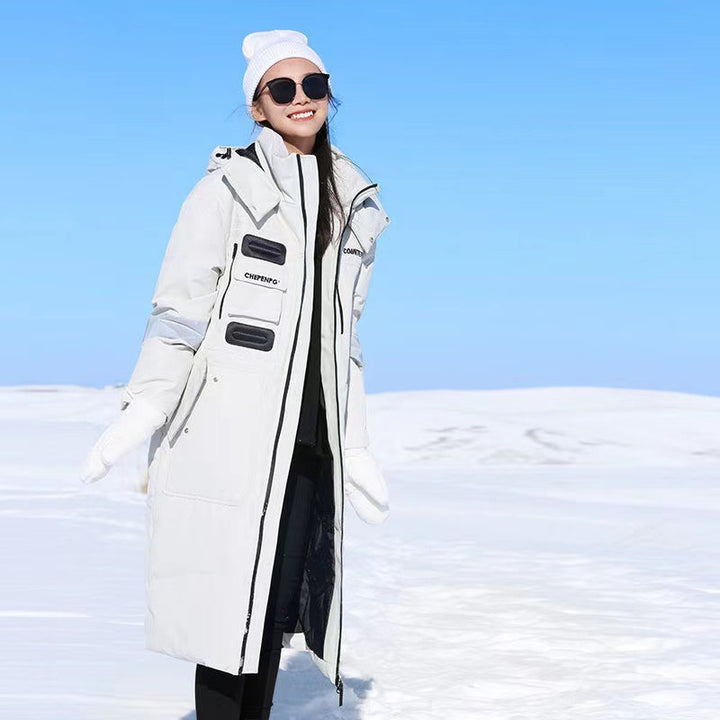 Herren Wärmender wasserdichter Winterparka mit Kapuze und reflektierenden Details Drune