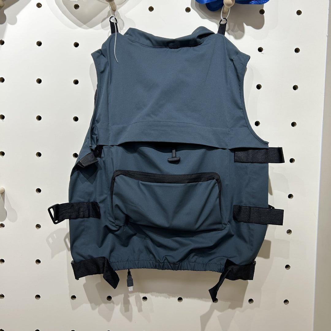 Unisex nan modulare Ventilationsweste mit Einlassöffnungen für Clip‑Lüfter und verstellbarem Schnellverschluss Drune
