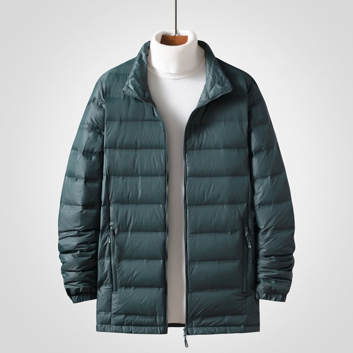 Herren Leichte gesteppte Thermojacke mit Stehkragen und Zwei-Wege-Reißverschluss Drune