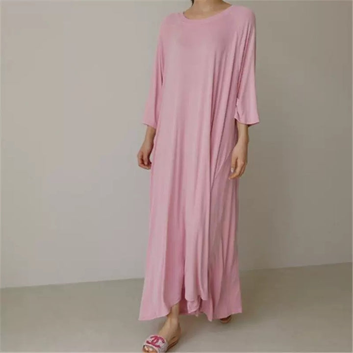 Damen Weiches Oversize-Tunikakleid aus Viskose‑Jersey mit Raglanärmeln Drune