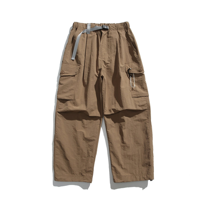 Herren Cargo-Hose im Utility‑Stil mit elastischem Bund und integriertem Gurt Drune