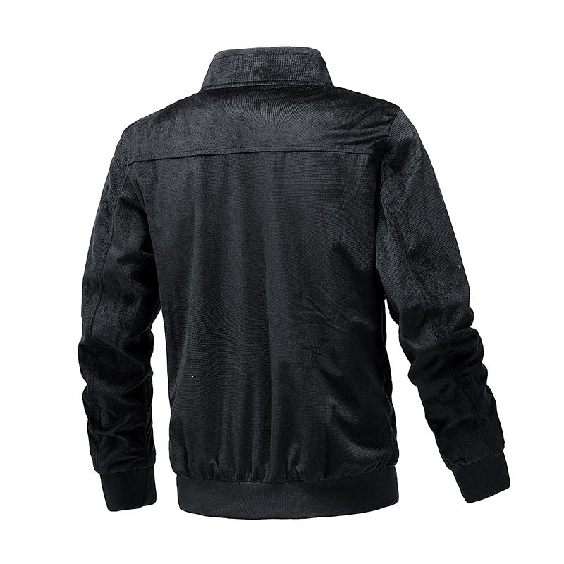 Herren Leichte wasserabweisende Kapuzen‑Windjacke mit Thermofutter & Brusttasche Drune