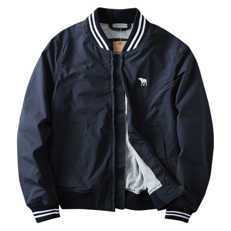 Herren Sportliche Bomberjacke mit praktischen Taschen und elastischen Bündchen Drune