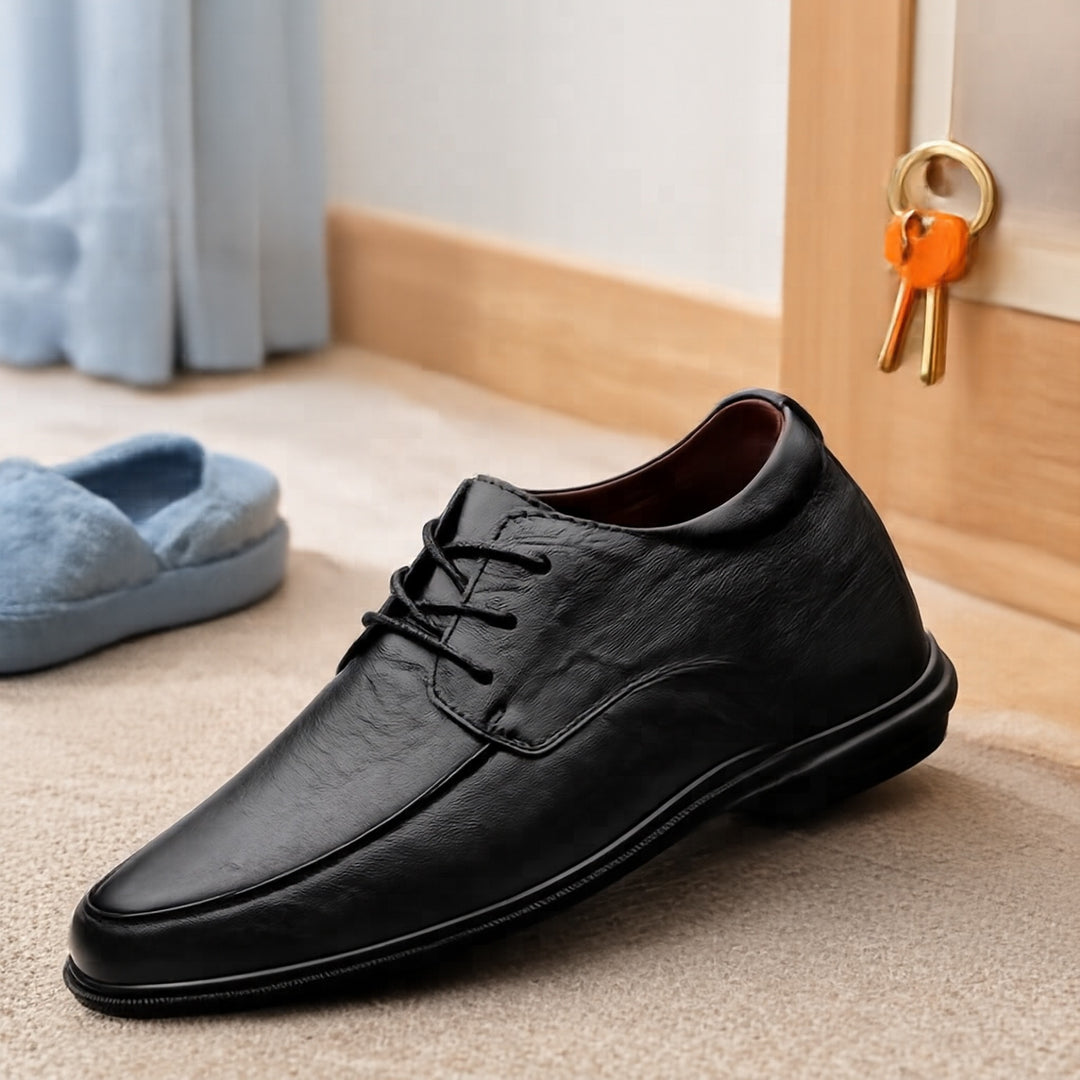 Herren Elegante Lederschnürschuhe Drune
