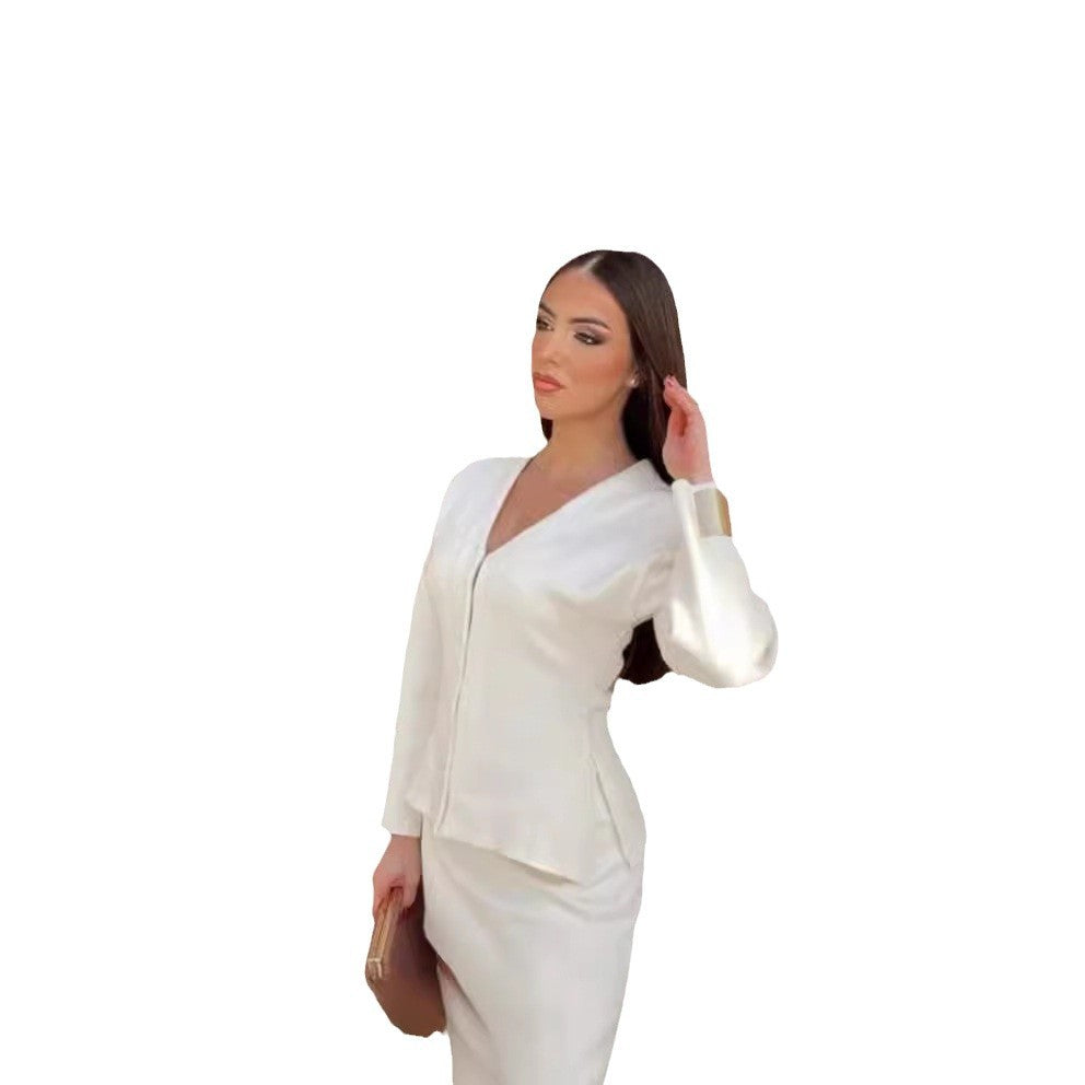 Damen Blazer und Rock Set mit elegantem Schnitt und modischem Design Drune