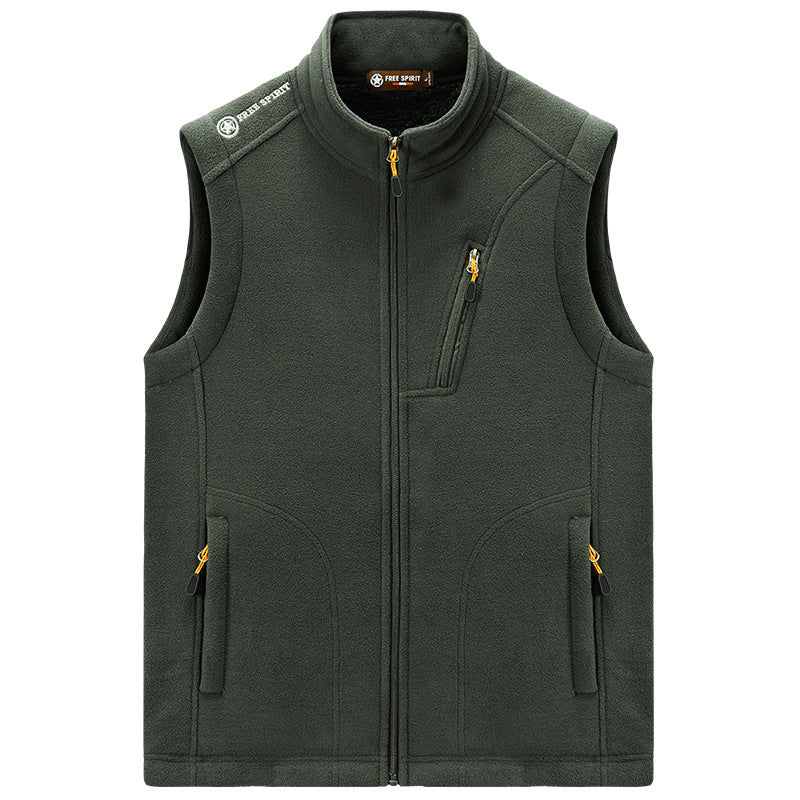 Herren Fleece-Thermoweste mit Organizer-Brusttasche und windhemmender Struktur Drune