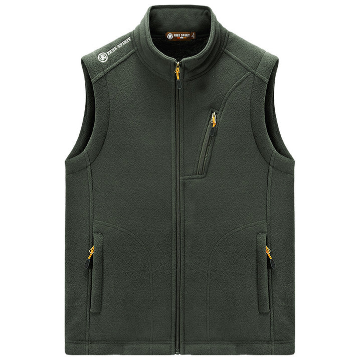 Herren Fleece-Thermoweste mit Organizer-Brusttasche und windhemmender Struktur Drune