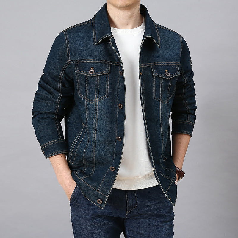 Herren Klassische Jeansjacke Drune