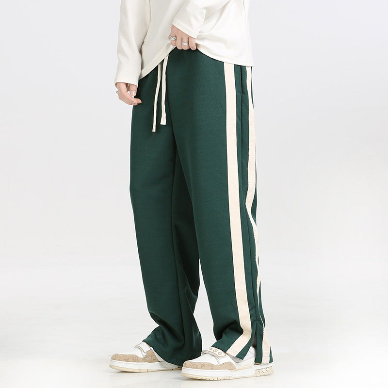 Herren Sportliche Lounge-Hose mit seitlichen Streifen Drune