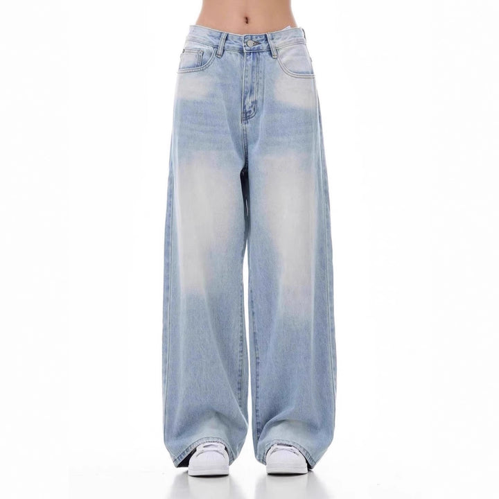 Damen Weit geschnittene Casual Jeans Drune