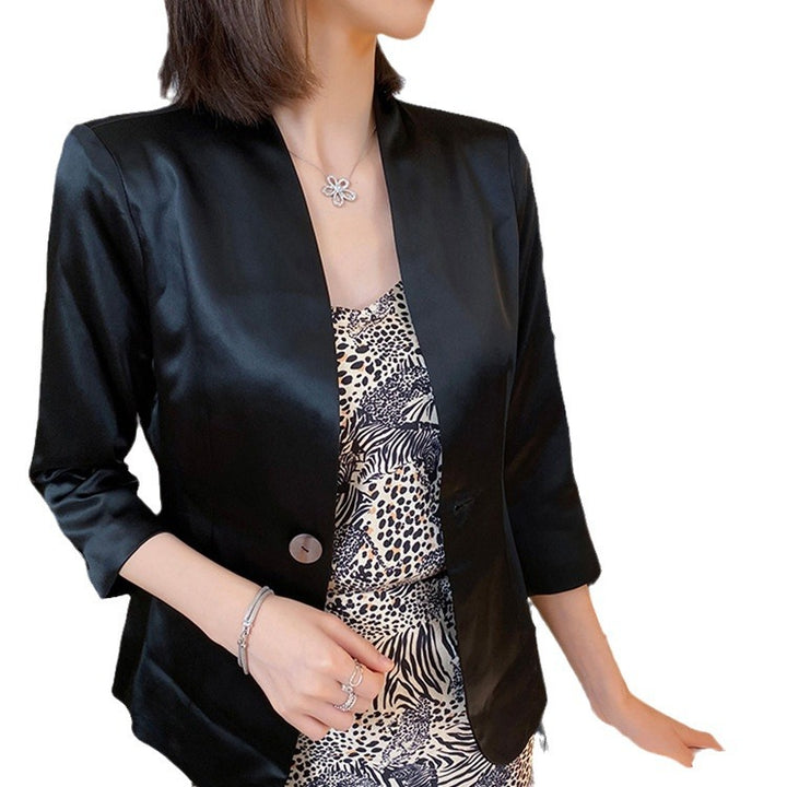 Damen Edler Blazer mit drei Viertelärmeln Drune
