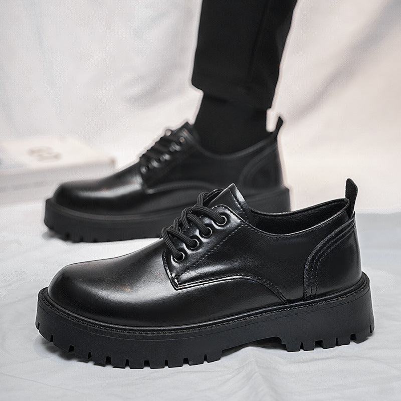 Herren robuste Derby-Schnürschuhe mit dick profilierter Gummilaufsohle und gepolstertem Komfortfußbett Drune