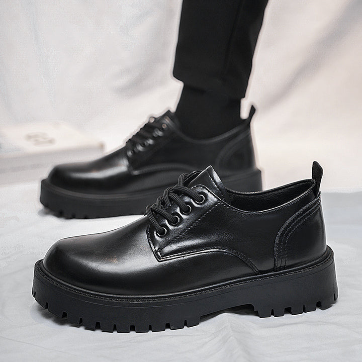 Herren robuste Derby-Schnürschuhe mit dick profilierter Gummilaufsohle und gepolstertem Komfortfußbett Drune