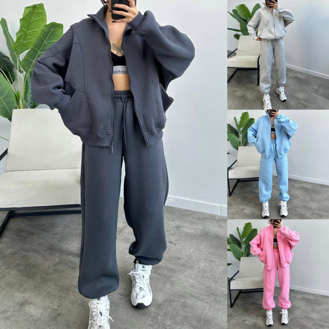 Damen sportliches Loungewear-Set mit hoher Qualität und lässigem Schnitt Drune