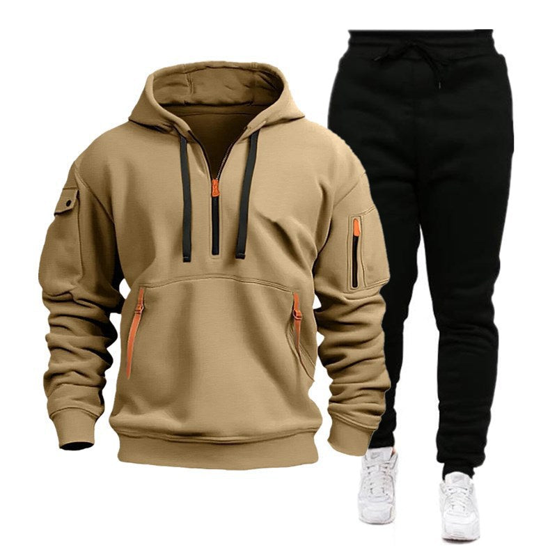 Damen Sportlicher Freizeitanzug mit innovativem Kapuzenpullover Drune