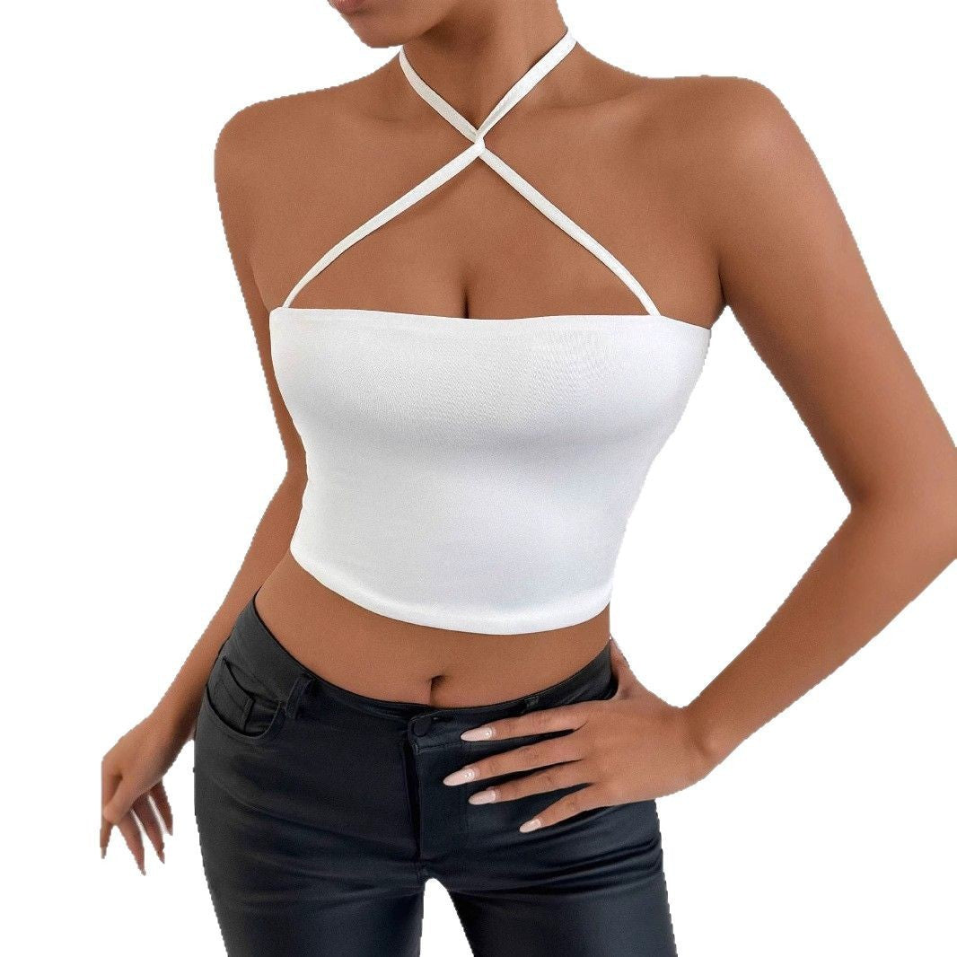 Damen Crop-Top mit raffiniertem Kreuzträger-Design Drune