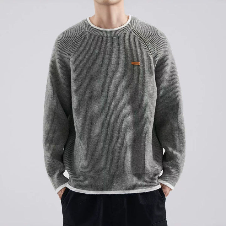 Herren Gemütlicher Strickpullover Drune