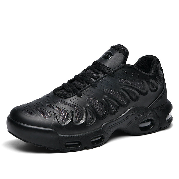Herren futuristische Dämpfungs-Sneaker mit sichtbarer Luftkammer und strukturiertem Mesh-Overlay Drune