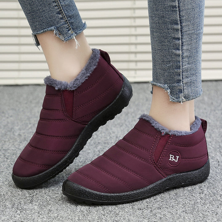 Damen gefütterte Freizeit-Stiefeletten mit rutschfester Sohle und praktischem Reißverschluss Drune