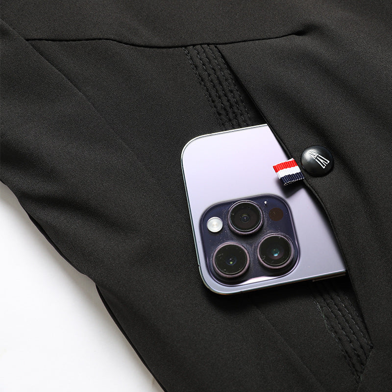 Herren nan wasserabweisende gefütterte Thermo-Hoodiejacke mit Fleece-Innenfutter und verdeckten Reißverschlusstaschen Drune