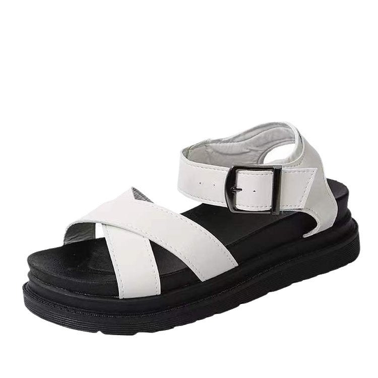 Damen modische Sandalen mit verstellbaren Riemen und weich gepolsterter Sohle Drune