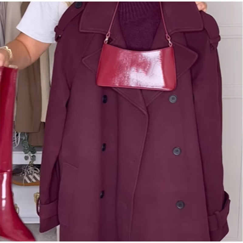 Damen eleganter und modischer Trenchcoat Drune