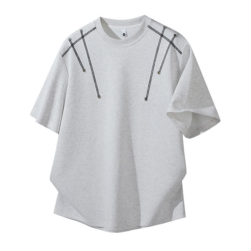 Damen Oversized T-Shirt mit einzigartigen Schulterdetails Drune