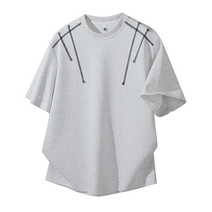 Damen Oversized T-Shirt mit einzigartigen Schulterdetails Drune