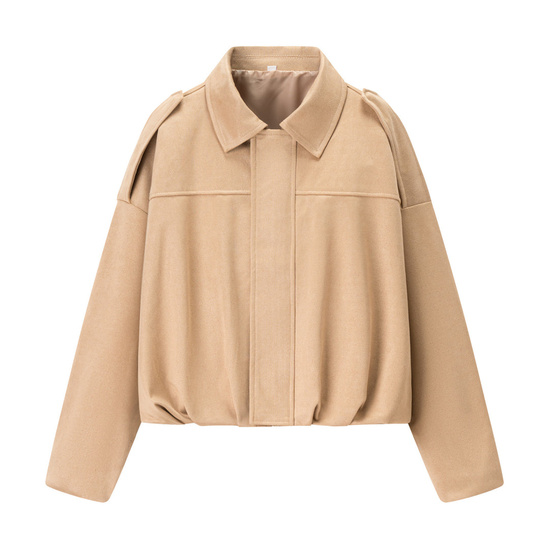 Damen cropped Übergangsjacke mit modernen Details und lässiger Passform Drune