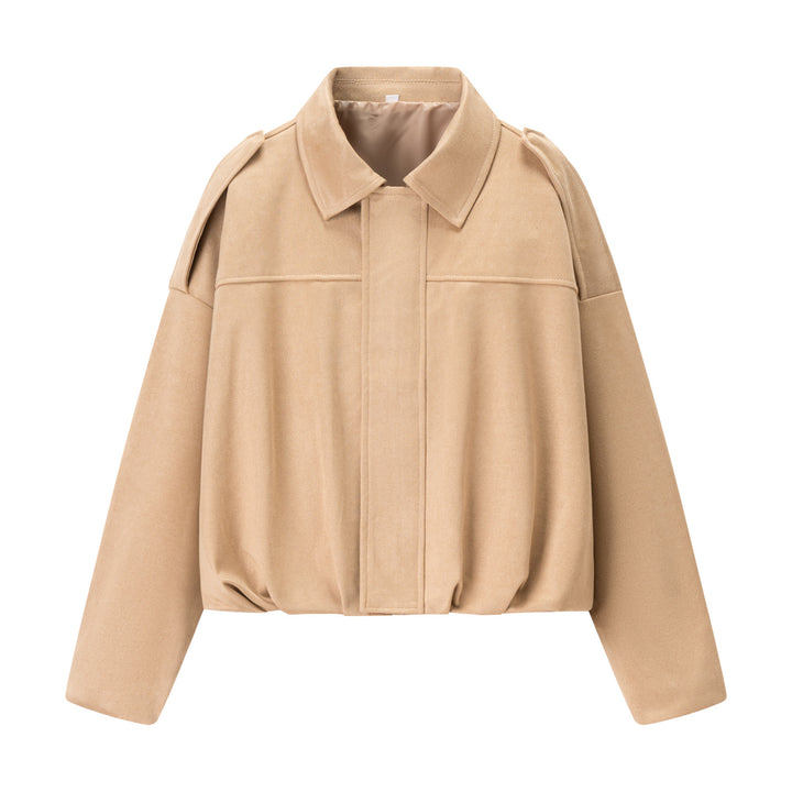Damen cropped Übergangsjacke mit modernen Details und lässiger Passform Drune