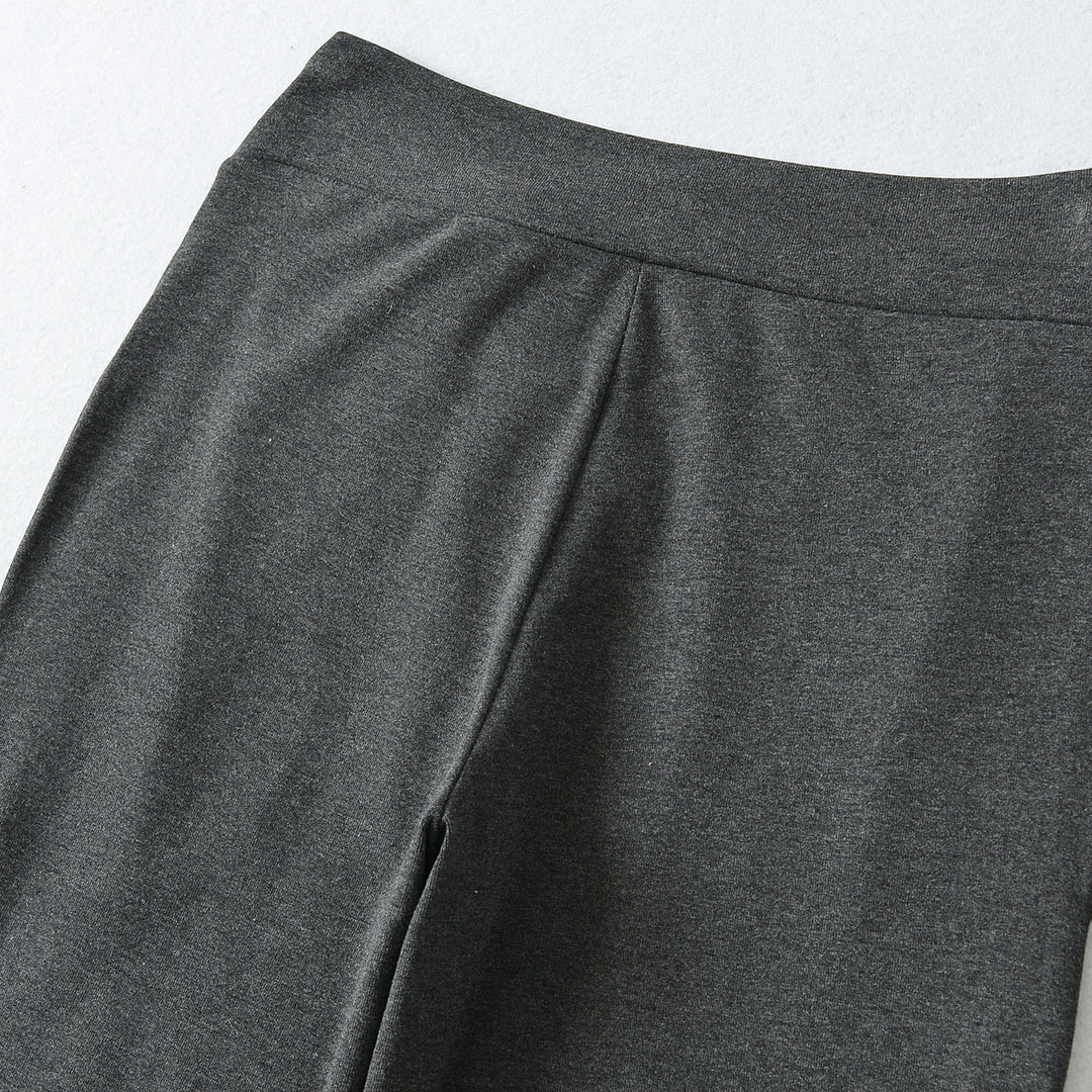 Damen Weite Jersey-Loungehose mit Umschlagbund und Tunnelzug Drune