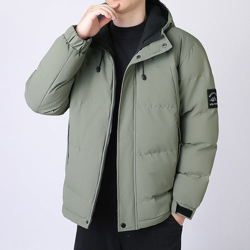 Herren Kapuzen-Steppjacke mit Thermofutter und verstellbarem Saum Drune
