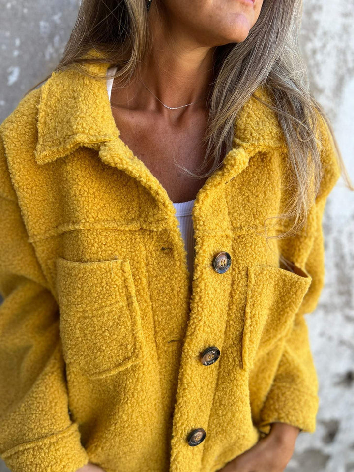 Damen Kuscheliger Fleece-Hemdjacke Drune
