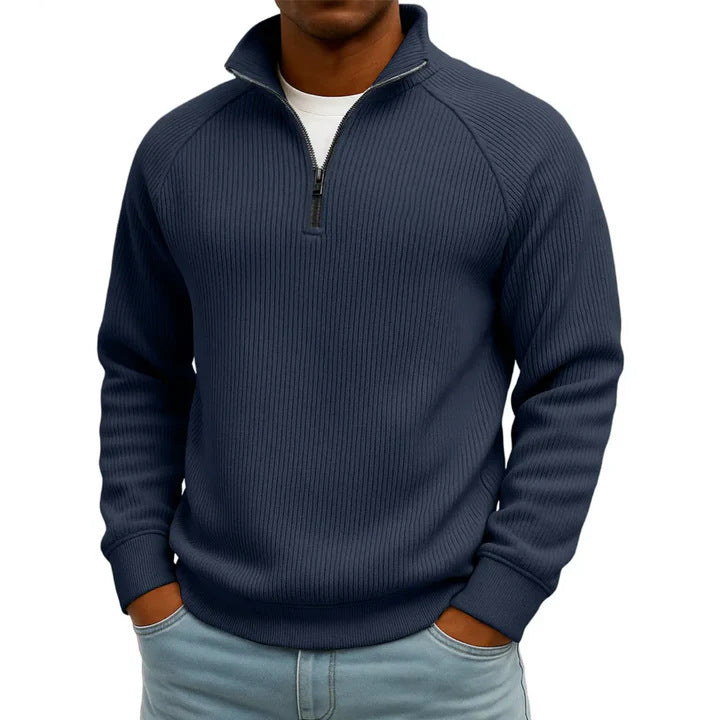Herren Komfortabler Pullover mit Stehkragen Drune