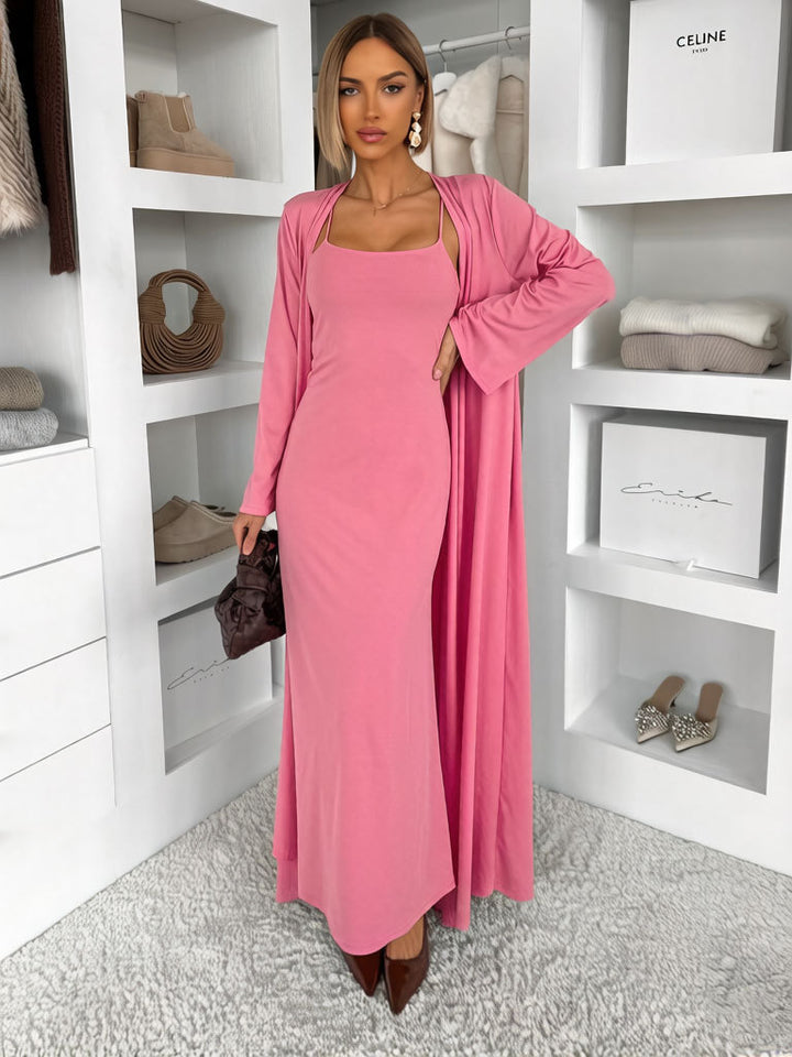 Damen Langes Maxikleid mit umschmeichelndem Schnitt Drune