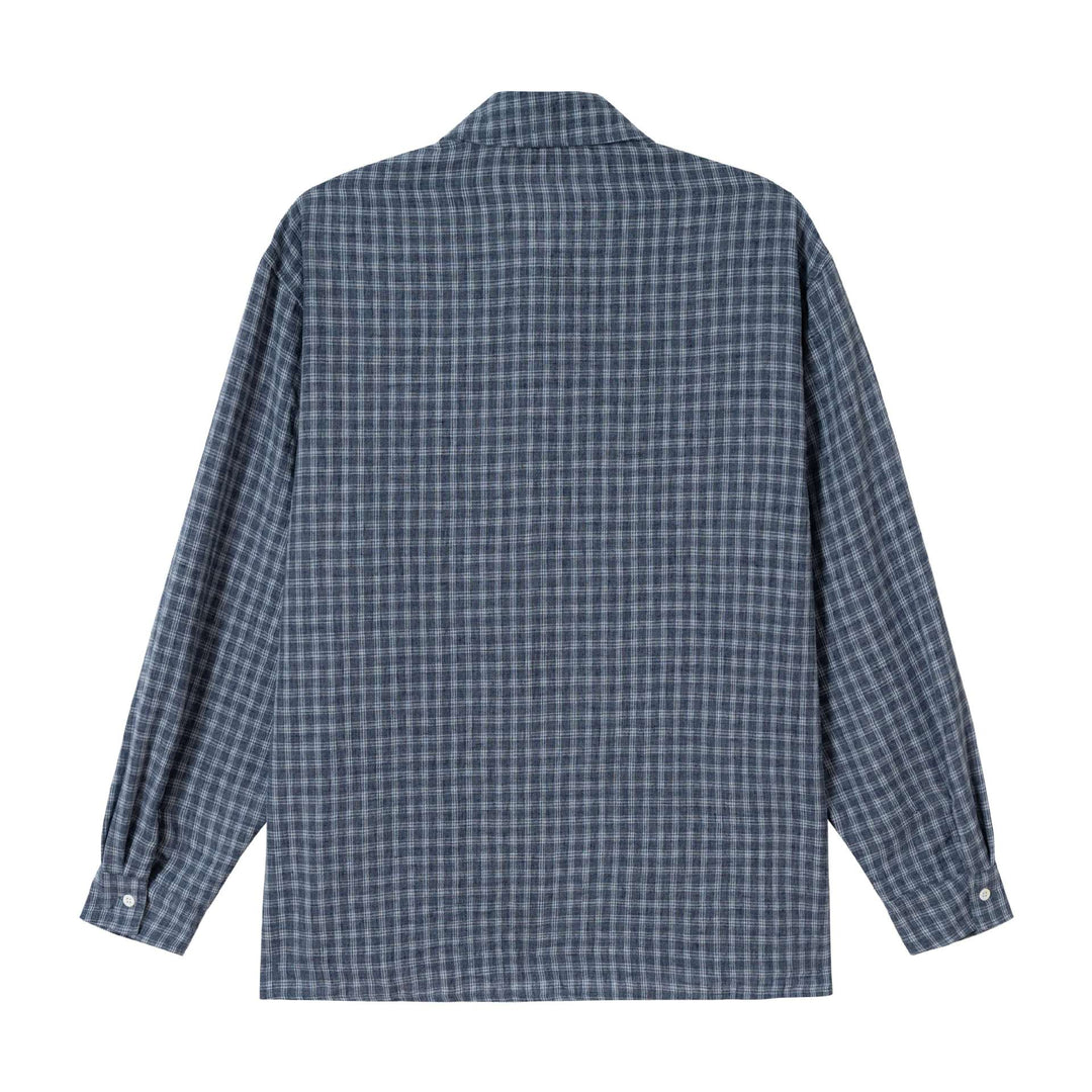 Herren Oversized Flanellhemd im Relaxed‑Schnitt mit Brusttasche Drune