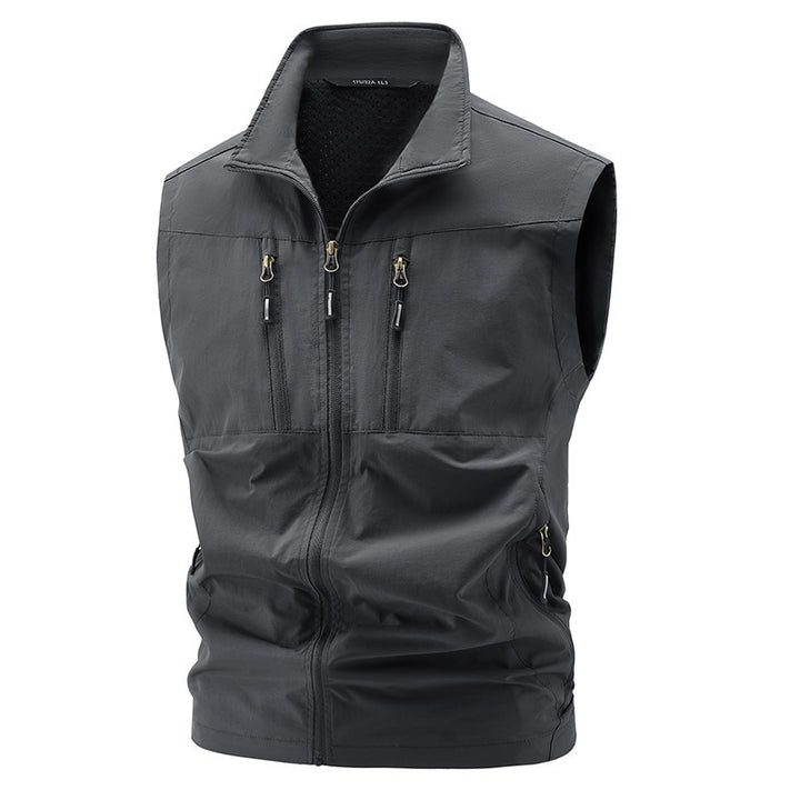 Herren Leichte Outdoor-Weste mit praktischen Taschen Drune