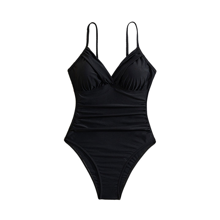 Damen Eleganter Schwimmanzug mit tiefem Ausschnitt Drune