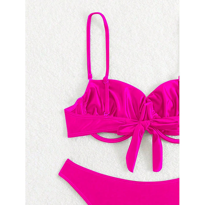 Damen Push-Up-Bikini mit verstellbaren Trägern und modischem Design Drune