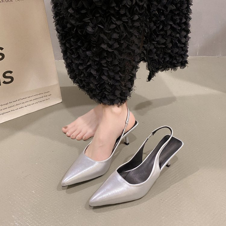 Damen Slingback High Heels mit spitz zulaufendem Design Drune