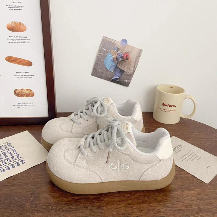 Damen Sneaker mit dicker, flexibler Sohle und atmungsaktivem Obermaterial Drune