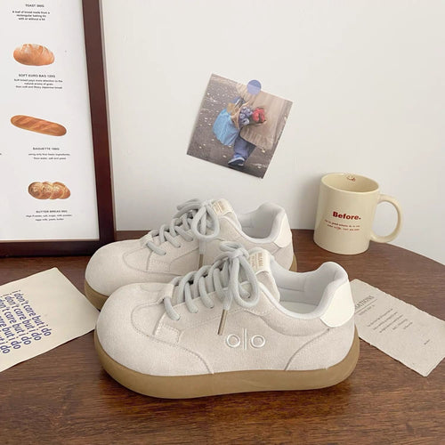 Damen Sneaker mit dicker, flexibler Sohle und atmungsaktivem Obermaterial Drune