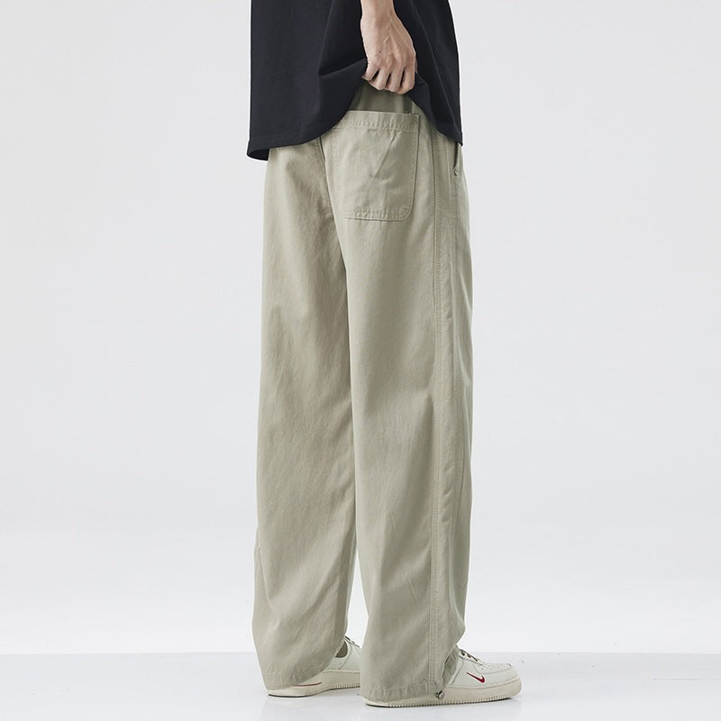 Herren Bequeme Weitgeschnittene Relaxed Fit Freizeithose Drune